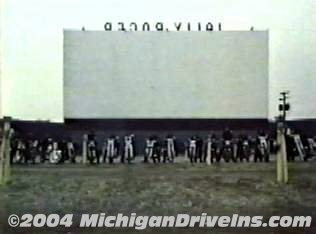 Jolly Roger Drive-In Theatre - Scenes From 1976 Movie Northville Cemetery Massacre (newer photo)